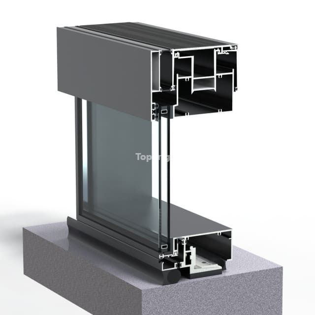 Parede escondida de alumínio TB152 da janela do quadro da profundidade padrão 6'